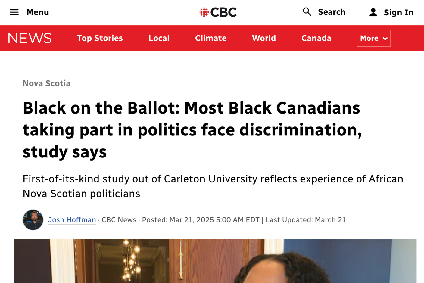 Most Black Canadians taking part in politics face discrimination, study says