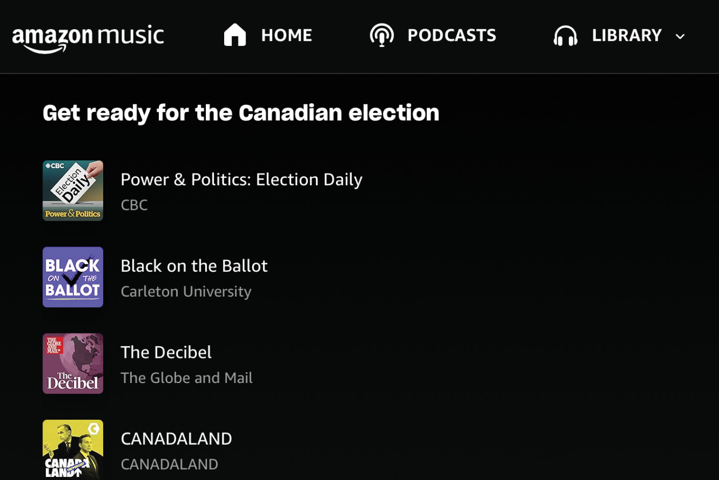 Black on the Ballot tops Amazon Music’s list of election podcasts